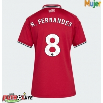 Camiseta Manchester United Bruno Fernandes #8 Primera Equipación para mujer 2026-27 manga corta